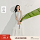 茵曼（INMAN）白色純棉立體刺繡連衣裙2025夏季女裝新品無袖寬松顯瘦背心裙 珍珠白 M