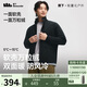 蕉下（beneunder）男士搖粒絨外套可雙面穿行政夾克軟殼沖鋒衣內(nèi)膽PM129黑-黑XL