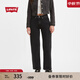 Levi's李維斯女士復古baggy直筒寬松黑色百搭休閑顯瘦牛仔老爹褲 深灰色 25 29 155-160 105-110斤 標準