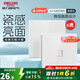 德力西（DELIXI） 開關(guān)插座面板CD827s 白色無框大板86型墻壁開關(guān)電源面板插座套餐 電腦插座（六類）