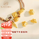 石光年輪黃金萌寵喵小法棍貓咪轉(zhuǎn)運(yùn)珠足金999硬金手鏈節(jié)日送女友老婆禮物 精品黃金法棍貓咪附證書