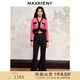 MAXRIENY【商場(chǎng)同款】肌理感小香風(fēng)針織短外套秋冬新款高級(jí)感女裝 玫紅 S 01