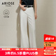 艾諾絲雅詩(shī)【商場(chǎng)同款】2025夏季新品長(zhǎng)絨棉闊腿牛仔褲高腰白色褲子40423236 白色 M