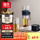 富光雙層玻璃杯 泡茶杯茶水分離杯子 高硼硅玻璃水杯商務(wù)男女士290ML