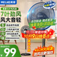 美菱（MeiLing）電風(fēng)扇家用落地扇輕音風(fēng)扇客廳臥室大風(fēng)量廣角搖頭臺式風(fēng)扇節能低噪臺地兩用 黑色升級機械款【升級7葉3檔加高加大】