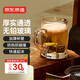 京東京造 啤酒杯 扎啤玻璃杯子精釀北歐風(fēng)果汁帶把手冰杯392ml 兩只裝