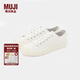 無(wú)印良品（MUJI）男女通用不易疲勞不易沾水運(yùn)動(dòng)鞋無(wú)性別男款女款小白鞋帆布鞋鞋子 米白色2S 34 碼/220mm（尺碼偏大拍小一碼）