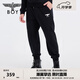 BOY LONDON情侶款褲子仿?tīng)C銀logo印花休閑針織長(cháng)褲 N15002 黑色 XL