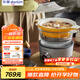 東菱（Donlim）蒸汽鍋家用電蒸鍋多功能鍋蒸燉煮一體鍋電火鍋汽鍋雞專用鍋煮鍋+陶瓷汽鍋）DL-9009