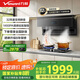 萬(wàn)和（Vanward）【小雙翼WL890·藍(lán)光殺菌·煙感聯(lián)動(dòng)】頂側(cè)雙吸抽排油煙機(jī)家用32風(fēng)量大吸力變頻三吸國(guó)家補(bǔ)貼20%