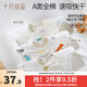 十月結(jié)晶嬰兒口水巾純棉防水圍嘴寶寶吃飯新生兒防吐奶紗布圍兜3條 3條組【建議0-2歲】【8層防水棉紗城市汽車】A類