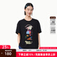 幻走（MOVEUP）2025春夏季新款.FUN系列圓領(lǐng)趣味印花設(shè)計(jì)師短款T恤女 夜黑 L
