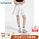 熱風(fēng)（Hotwind）2025年夏季新款女士肌理半裙蓬蓬裙甜美可愛A字短裙 04白色 L