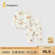 童泰（TONGTAI）嬰兒套裝秋冬季純棉寶寶上衣高腰護肚褲兒童家居服夾棉童裝 橘色 100 碼(建議2-3歲身高90-103cm)