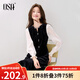 歐莎赫本風(fēng)假兩件連衣裙女2025年秋季新款氣質(zhì)優(yōu)雅約會(huì)魚(yú)尾裙 黑色 M