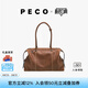 PECO989小丑保齡球包植鞣油蠟長柄手拎腋下波士頓包女情人七夕禮物 大號琥珀色頭層半樹膏小牛預(yù)售15