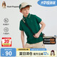 暇步士（Hush Puppies）童裝兒童短袖25夏男童休閑POLO衫中大童速干T恤 松葉綠  120 