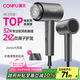 康夫（CONFU）2億負(fù)離子電吹風(fēng)機(jī)宿舍家用大風(fēng)力護(hù)發(fā)小型折疊大功率國家補(bǔ)貼吹風(fēng)筒1600W KF-3153灰
