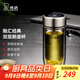 希諾（HEENOOR）雙層玻璃杯男女士大容量隔熱高檔車(chē)載禮盒水杯便攜帶濾網(wǎng)泡茶杯 珠光本色 280ml