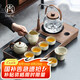 尚言坊功夫茶具整套帶茶盤帶煮茶燒水一體式茶臺(tái)茶杯高檔泡茶器全套裝