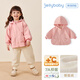 JELLYBABY[7A抑菌]女童春秋外套兒童秋裝薄絨小童紅色早秋寶寶秋季開(kāi)衫