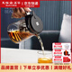 彼物天福靜謐飄逸杯過(guò)濾泡茶壺 高硼硅耐熱玻璃茶壺內膽懶人功夫茶具 靜謐飄逸壺-不銹鋼把手 550ml