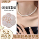 UOSU仿珍珠散珠手工DIY珍珠材料串珠飾品配件多規(guī)格圓形有孔珍珠套裝 仿珍珠套裝約1150顆【白色】