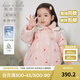 戴維貝拉（DAVE＆BELLA）白鴨絨兒童羽絨服中國風(fēng)加厚女童外套小童上衣冬裝新年寶寶衣服 粉色【現貨】 90 cm（建議身高80-90cm）
