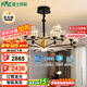 雷士（NVC）美式輕奢客廳吊燈燈臂發(fā)光15頭護(hù)眼全光譜智能WHXD180Z/F-03