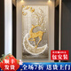 禾畫玄關(guān)裝飾畫2025新款豎版現(xiàn)代簡(jiǎn)約走廊過道背景墻壁畫入戶輕奢掛畫 金鹿福來 90*180【晶瓷+鋁合金框】