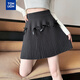 唐獅（TonLion）【關(guān)曉彤同款】2025秋冬女甜美淑女蝴蝶結毛織半身短裙百搭裙子潮