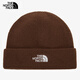 北面韓國THE NORTH FACE北面男女同款戶(hù)外毛線(xiàn)帽保暖針織帽NE3BR62 NE3BR62B咖啡色 均碼適合55-59cm