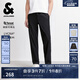 杰克·瓊斯（JACK&JONES）25年男裝秋季休閑褲男百搭松緊腰商務長褲萊賽爾親膚品牌褲子男士 E40黑色 31 175