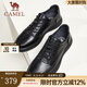 駱駝（CAMEL）新款柔軟牛皮男鞋軟底舒適通勤商務(wù)運(yùn)動(dòng)皮鞋 G14S155129 黑色 41