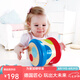 Hape兒童音樂玩具 木質(zhì)麥克風(fēng)擴(kuò)音話筒音樂鼓豎笛  男女孩兒童禮物 滾滾樂重力感應(yīng)電子音樂鼓 6M-3Y