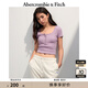 ABERCROMBIE & FITCH【多色亨利領(lǐng)】女裝25夏季經(jīng)典小麋鹿修身短袖T恤KI139-5271 粉色 M (165/96A)