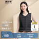 波司登（BOSIDENG）【反季】輕薄羽絨服90絨女短款露營(yíng)徒步拿捏溫差休閑保暖馬甲背心 黑色8056 M 165/88A