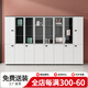 鼎珂家具現(xiàn)代文件柜木質(zhì)辦公柜資料檔案柜辦公室?guī)фi玻璃門落地式儲物柜子 6門-兩邊門柜