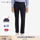 TOMMY HILFIGER【光澤厚實(shí)】秋冬男裝經(jīng)典商務(wù)直筒西褲微彈長(cháng)褲休閑褲 藏青色DW5 -直筒版-色丁-正常拍 32 (2.5尺)