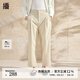 播高腰西裝褲女商場(chǎng)同款2024春夏氣質(zhì)休閑直筒煙管褲BDR1KD0169 G10琬琰灰 M