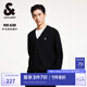 杰克·瓊斯（JACK&JONES）男裝冬季時尚潮百搭舒適日常開衫毛衣V領(lǐng)直筒針織衫男224424009 E40黑色 L 180