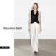 Massimo Dutti夏季新品2025女裝基礎(chǔ)版百搭休閑絲光棉無袖 T 恤背心 06202200 黑色 XS (CN 165/84A)尺碼偏大