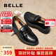 百麗舒適通勤樂(lè )福2025新休閑百搭女鞋B2561AA5 黑色 38