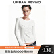 UR2025秋季新款女裝休閑立體蝴蝶結短款修身長袖T恤UYY450300 本白 M