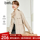 betu百圖女裝秋季新款短外套韓版防風(fēng)派克服長(zhǎng)袖立領(lǐng)外套女2209T51 卡其色 S