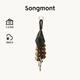 Songmont【蔣奇明同款】山下有松棱佑種掛飾新中式設(shè)計師款時尚配飾包掛 煙墨黑（白鋼五金） 現(xiàn)貨