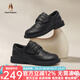 暇步士（Hush Puppies）童鞋男童皮鞋春夏新款兒童牛皮真皮黑色男孩演出禮服西裝時(shí)裝單鞋 HP4348黑色 26 適合腳長(zhǎng)16.1cm