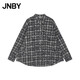 JNBY/江南布衣【商場(chǎng)同款】25秋新品夾克外套直筒襯衫領(lǐng)格紋5P9613090
