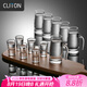 CLITON白酒杯分酒器100ml酒具套裝一口小酒杯子彈杯刻度酒壺酒盅6壺6杯