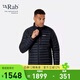 Rab 男士700蓬運動(dòng)羽絨Microlight防潑水防撕輕量羽絨服403g QDB-16 墨黑色 L